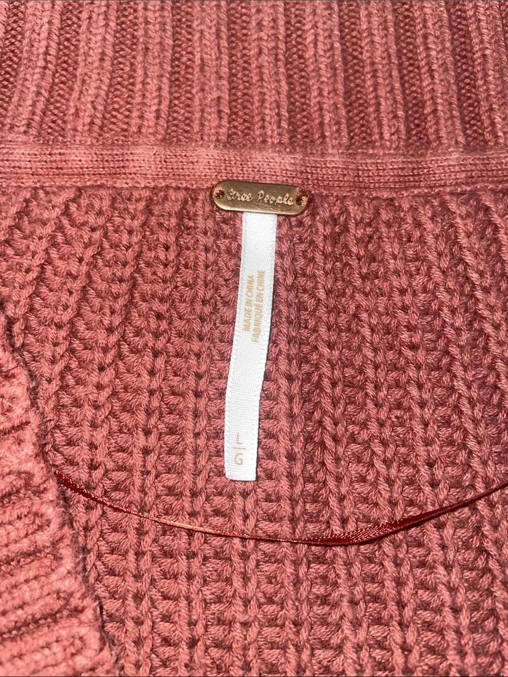 Free people twist front cropped sweater